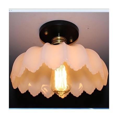 Imitácia nefritového skla Retro 1 Head Lotus Stropné svietidlo Imitácia nefritového skla Retro 1 Head Lotus Stropné svietidlo
