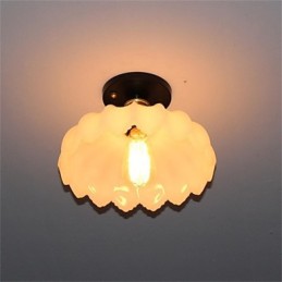 Imitácia nefritového skla Retro 1 Head Lotus Stropné svietidlo