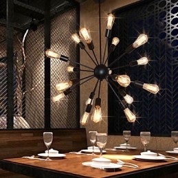 Starožitný mosadzný kovový luster Country Designers