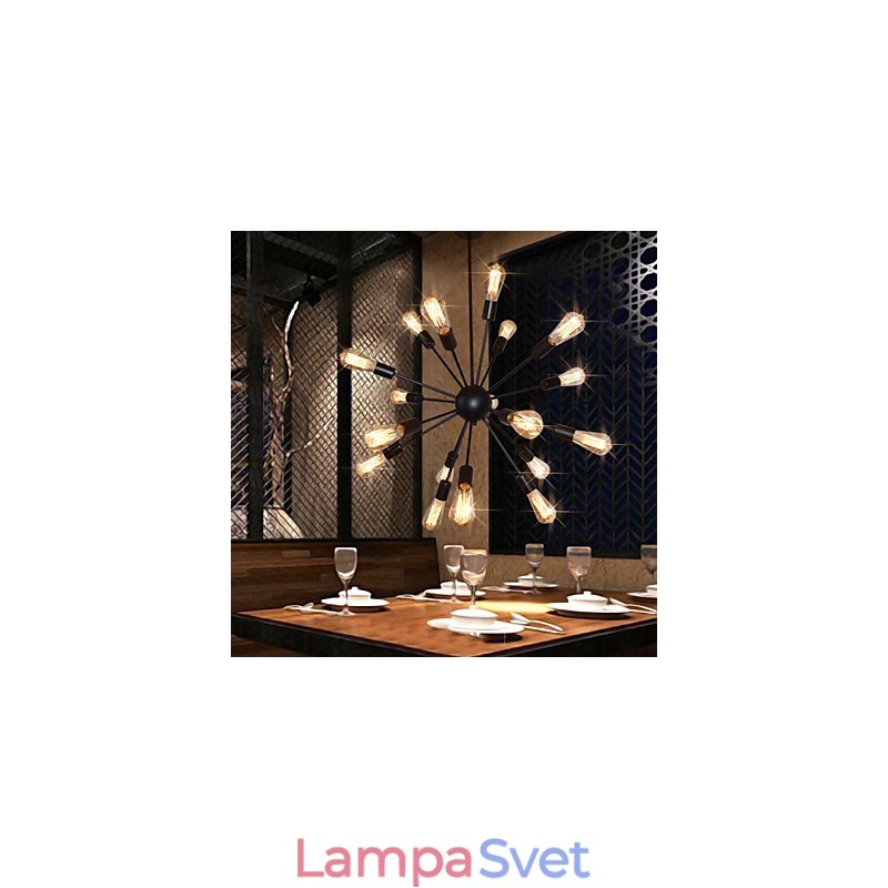 Starožitný mosadzný kovový luster Country Designers