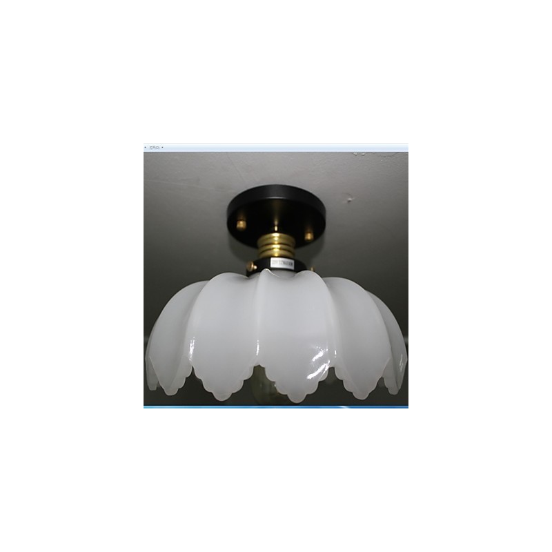 Imitácia nefritového skla Retro 1 Head Lotus Stropné svietidlo