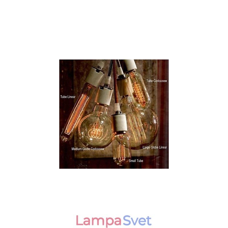 Luster s volfrámovou lampou v severoamerickom štýle umenia