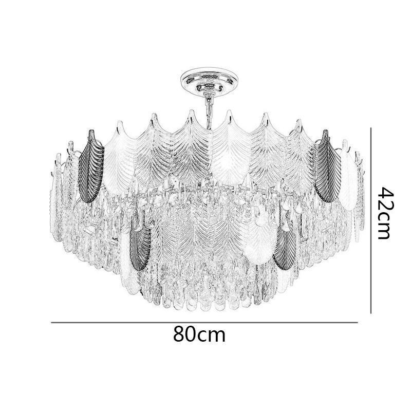 Luxusné krištáľové svietidlo Leaf Pendant Light