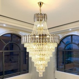 Moderné elegantné krištáľové závesné svietidlo kónické stropné svietidlo