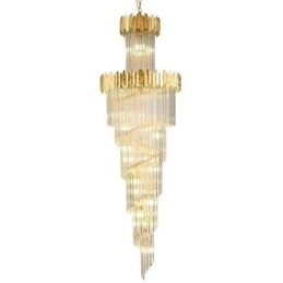 Európsky závesný krištáľový krištáľový závesný svetelný schodište Foyerway