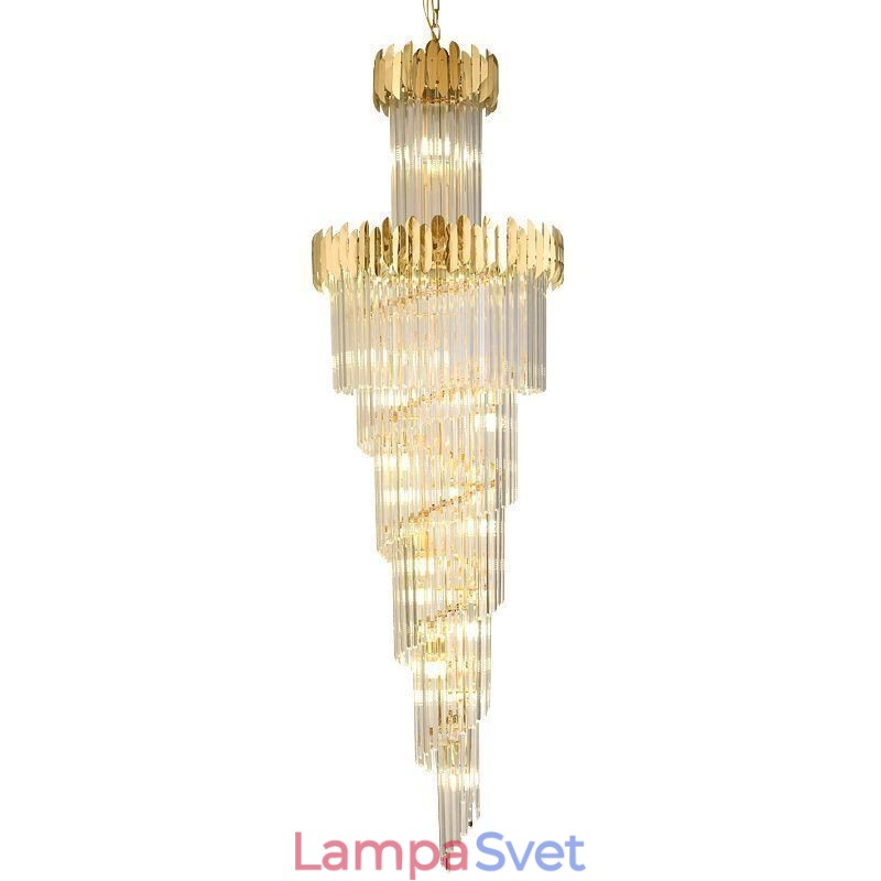 Európsky závesný krištáľový krištáľový závesný svetelný schodište Foyerway