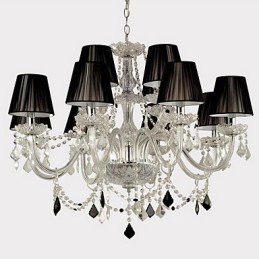 Elegantný krištáľový luster s 12 svetlami
