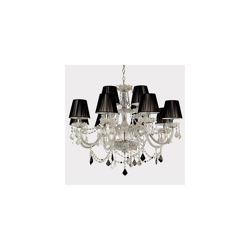 Elegantný krištáľový luster s 12 svetlami