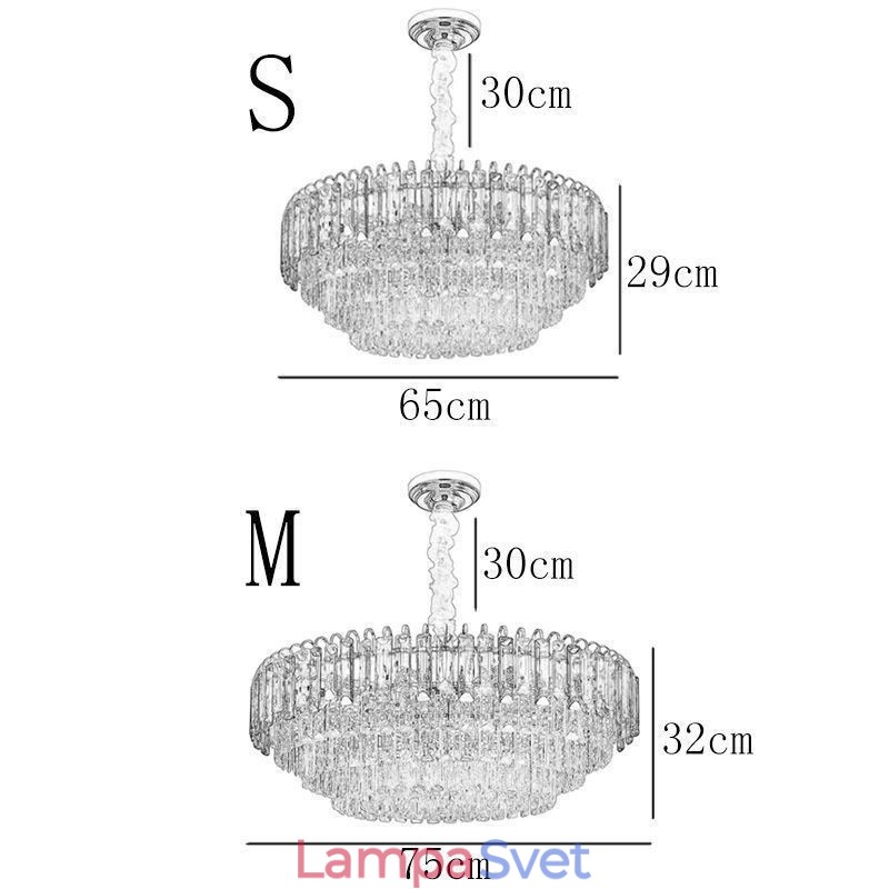 Krištáľové závesné svietidlo Luxusné stropné osvetlenie 12 16 svietidiel