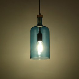 Luster Moderné závesné svietidlo so skleneným tienidlom