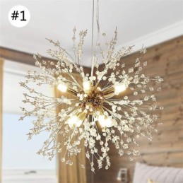 Ohňostrojový luster 8 svetiel Závesné svetlo púpava