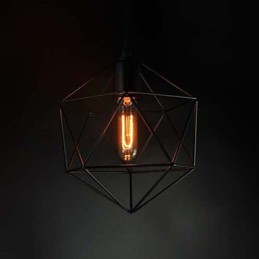 Vintage luster v európskom štýle vo farbe Diamond Shape Black