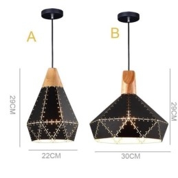 Priemyselné retro vintage závesné svetlo duté tienidlo na lampu