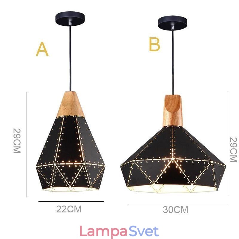 Priemyselné retro vintage závesné svetlo duté tienidlo na lampu