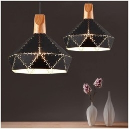 Priemyselné retro vintage závesné svetlo duté tienidlo na lampu