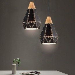 Priemyselné retro vintage závesné svetlo duté tienidlo na lampu