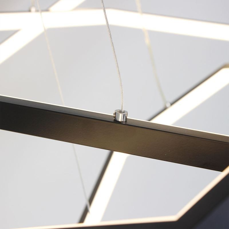 Moderné šesťhranné závesné svietidlo