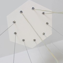 Moderné šesťhranné závesné svietidlo