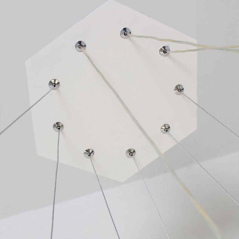 Moderné šesťhranné závesné svietidlo