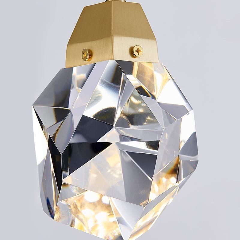 Mini jednoduché krištáľové guľové svietidlo Závesné svietidlo stropné svietidlo