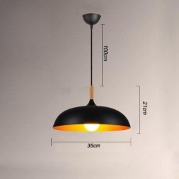 Moderné závesné svietidlo Minimalistické dekoratívne svietidlo čiernobiele