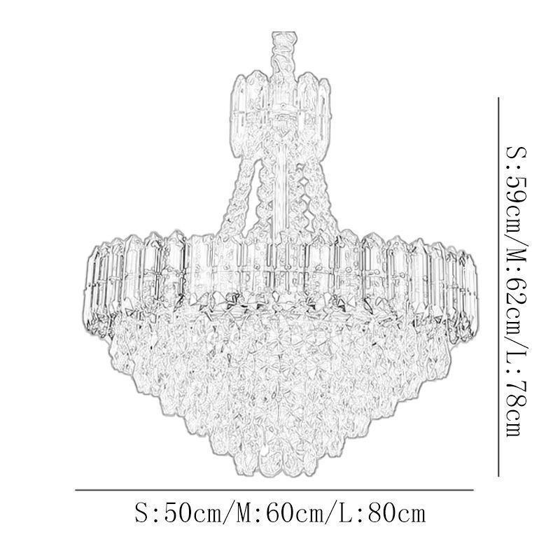 Krištáľové závesné svietidlo Kónické závesné svietidlo Light