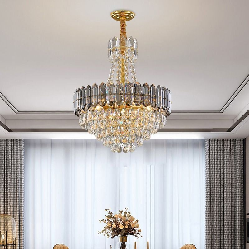 Krištáľové závesné svietidlo Kónické závesné svietidlo Light