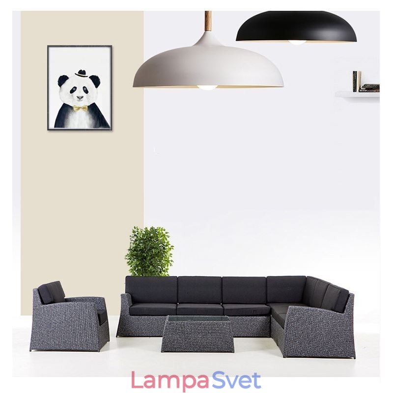 Moderné závesné svietidlo s farebnými makarónmi