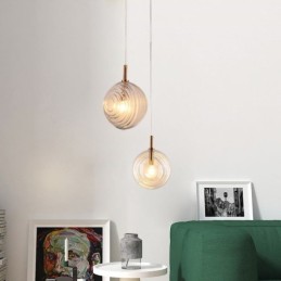 Sklenené závesné svietidlo kreatívne dekoratívne sklenené gule Loft