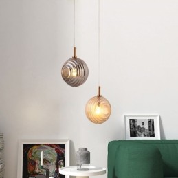 Sklenené závesné svietidlo kreatívne dekoratívne sklenené gule Loft
