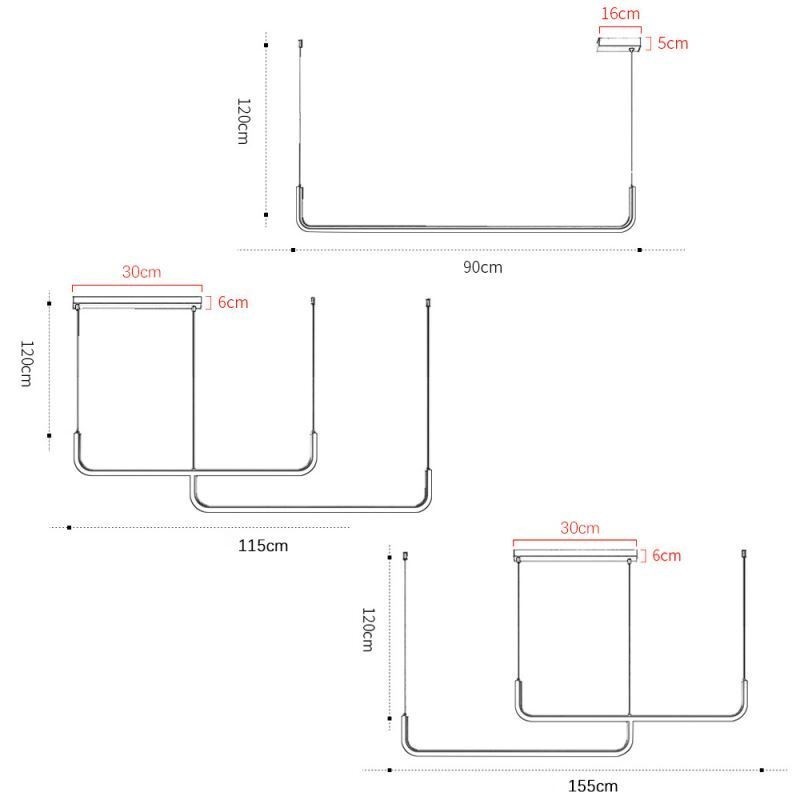 Závesné svietidlo Moderné minimalistické závesné svietidlo