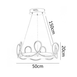 Moderné závesné svietidlo Crown Pendant Light Aluminium 1 Light