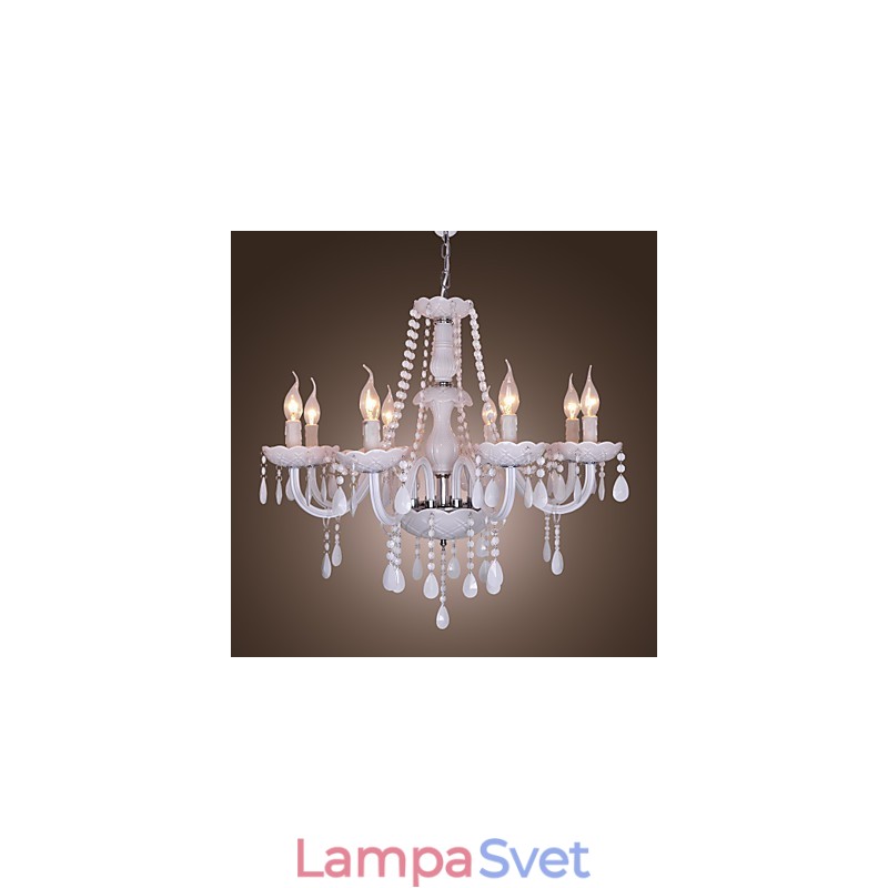 Rustic Lodge Crystal galvanicky pokovený krištáľový luster