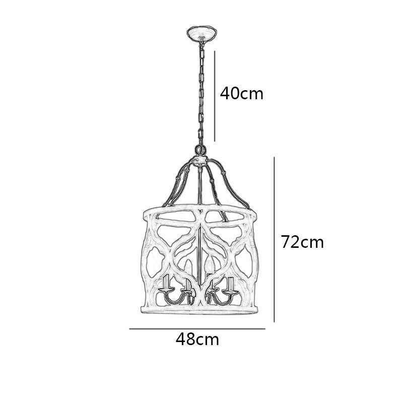 Závesné svietidlo na lampu vo vintage štýle