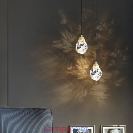 Mini jednoduché krištáľové guľové svietidlo Závesné svietidlo stropné svietidlo