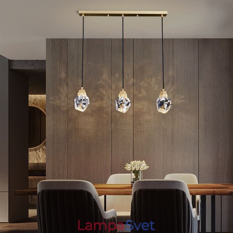 Mini jednoduché krištáľové guľové svietidlo Závesné svietidlo stropné svietidlo