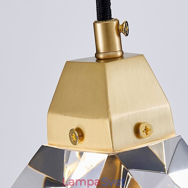 Mini jednoduché krištáľové guľové svietidlo Závesné svietidlo stropné svietidlo