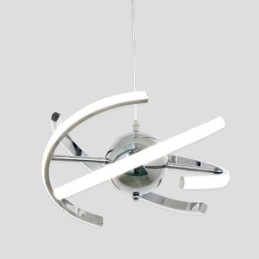 Otočná globusová závesná lampa na strope