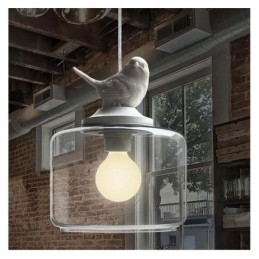 Retro štýl sklenené závesné svetlo Little Bird Dekoratívne osvetlenie