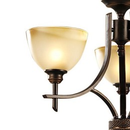 Elegantný luster s 3 svetlami v teplom svetle