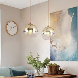 Creative Iron+Glass Globe Pendant Light Dekoratívne osvetlenie