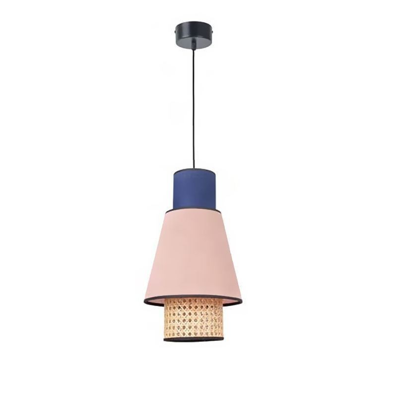 1 Ľahké šaty Tienidlo Závesná lampa Bamboo Weave Lighting