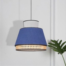 1 Ľahké šaty Tienidlo Závesná lampa Bamboo Weave Lighting