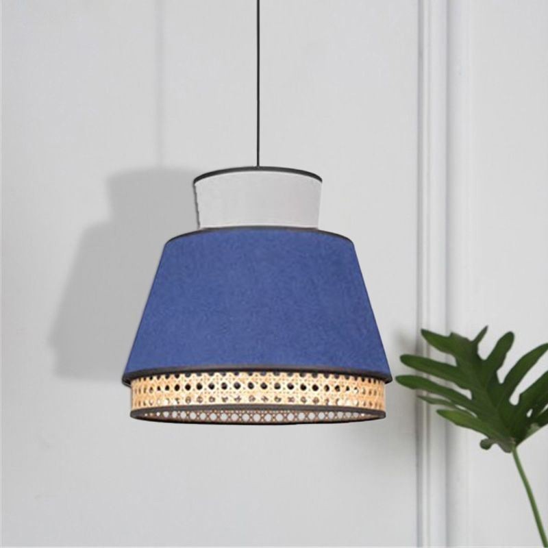 1 Ľahké šaty Tienidlo Závesná lampa Bamboo Weave Lighting