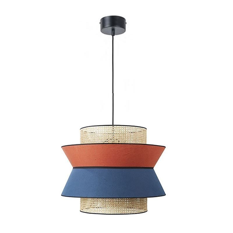 1 Ľahké šaty Tienidlo Závesná lampa Bamboo Weave Lighting