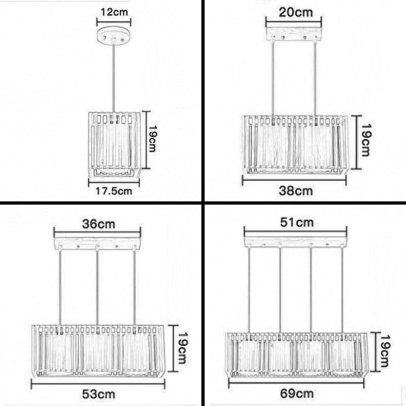 Minimalistické drevené závesné svietidlo