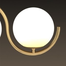 Moderné sklenené závesné svietidlo Minimalistické svietidlo