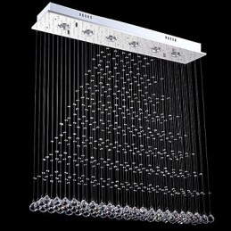 Obdĺžnikové krištáľové závesné svietidlá stropné lusterové svietidlá
