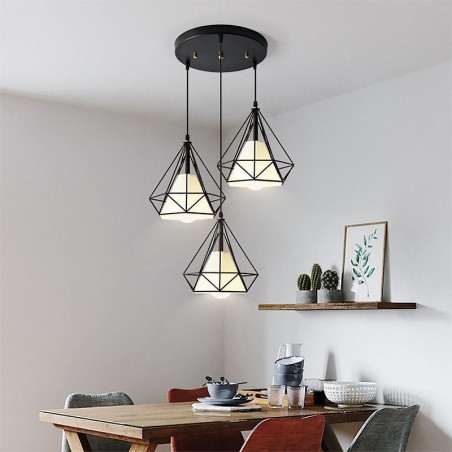 Závesné svietidlo v tvare diamantu Moderné minimalistické dekoratívne svietidlo Závesné svietidlo v tvare diamantu Moderné minimalistické dekoratívne svietidlo