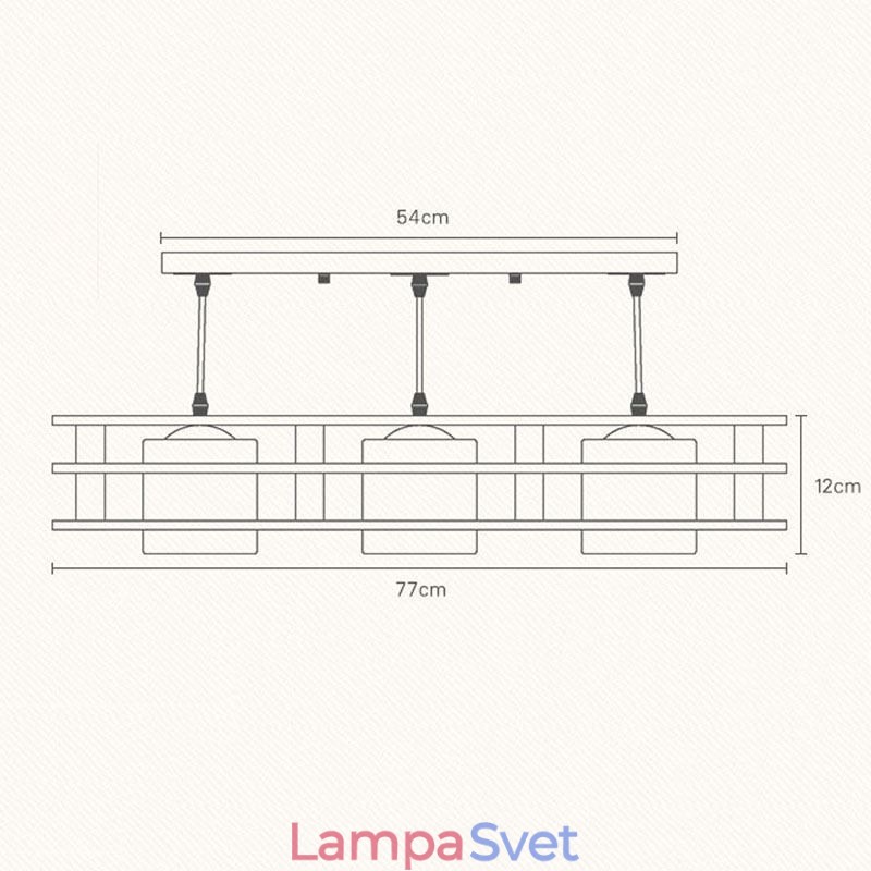 Creative 3 svetlá dubová závesná lampa dekoratívne drevené stropné svetlo kaviarne